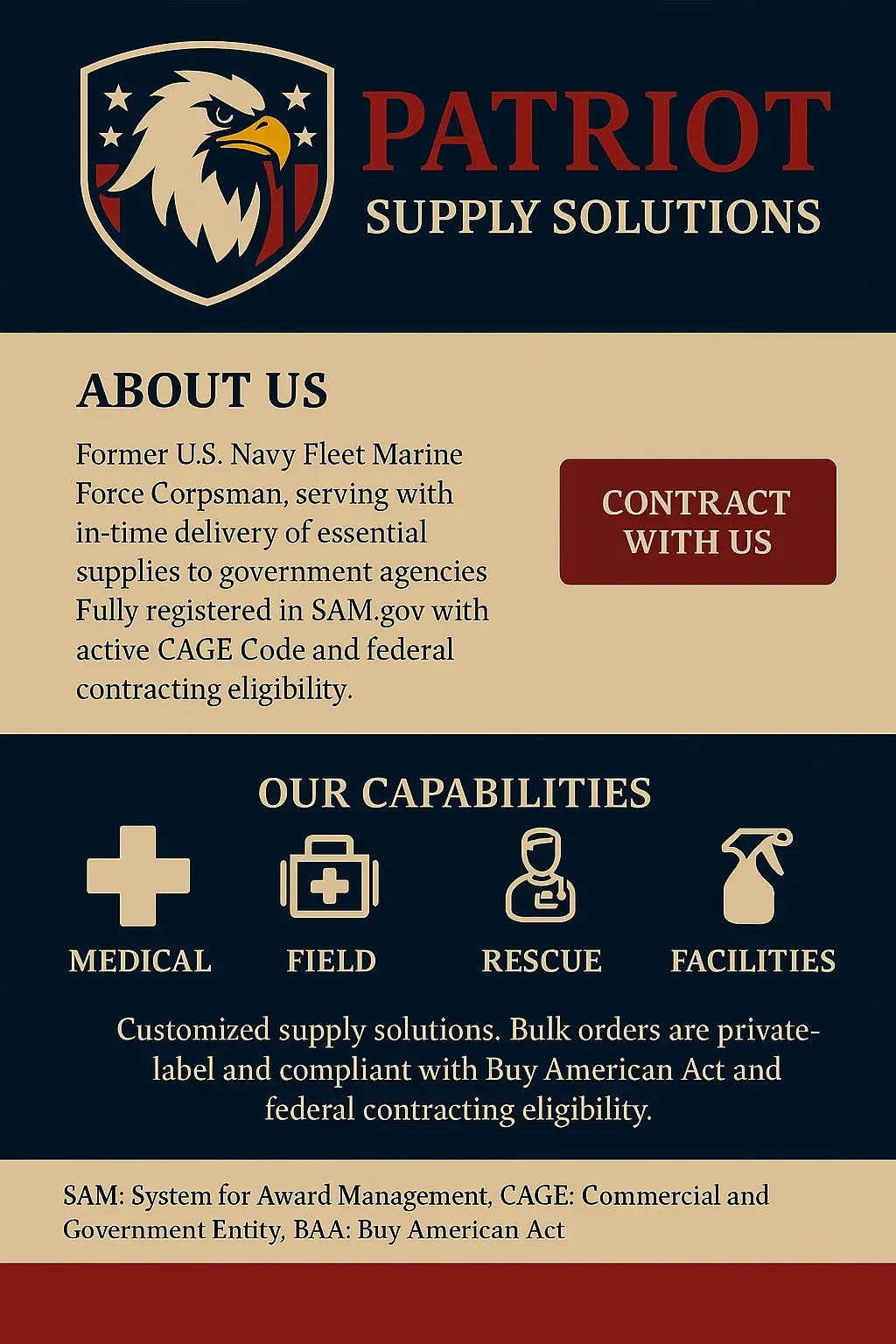 Patriot Supply Solutions capability statement