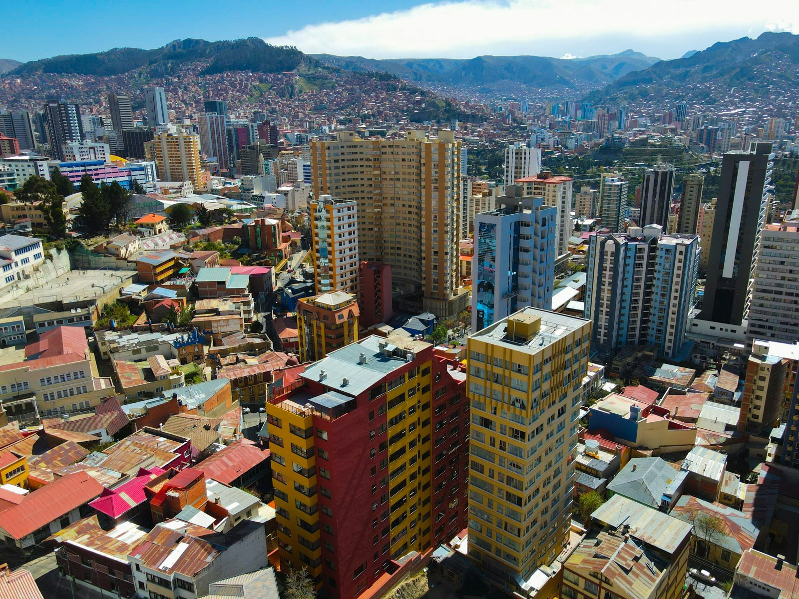 Mining operations in South America